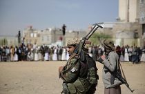 مقاتلون من جماعة الحوثي في صنعاء - أرشيف