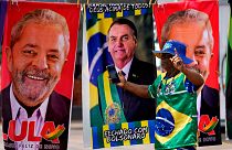 Wahlplakate in Brasilia: Das Duell zwischen Lula und Bolsonaro beherrschte den Wahlkampf.