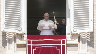 البابا فرانسيس من أمام ساحة القديس بطرس في الفاتيكان 02/10/2022