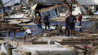 Romeltakarítás az Ian hurrikán után Floridában