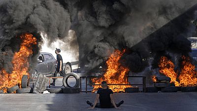 Des pneus incendiés près de Ramallah (03/10/22)