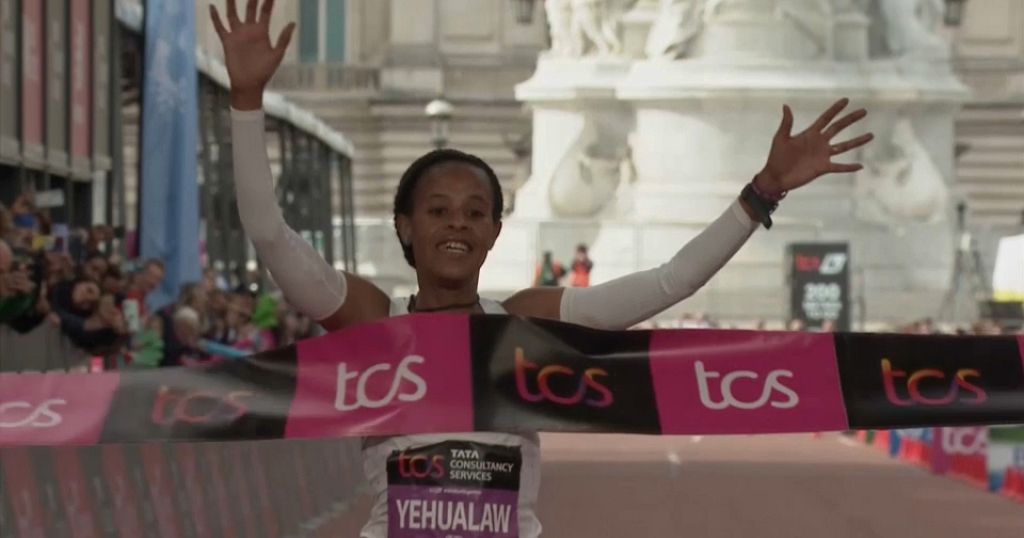 Ethiopian Yehualaw is the youngest winner of the London Marathon