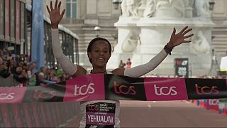 Ethiopian Yehualaw is the youngest winner of the London Marathon 