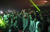 عشاق موسيقى الراب يحضرون حفلا موسيقيا في مهرجان بمدينة الرباط، المغرب، الجمعة 22 نوفمبر 2019