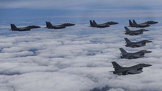 ABD ve Güney Kore savaş uçakları ortak tatbikata katıldı