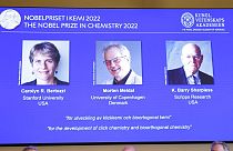 Amerikalı kimyagerler Carolyn R. Bertozzi ve K. Barry Sharpless ile Danimarkalı kimyager Morten Meldal 2022 Nobel Kİmya Ödülü'nü kazandı
