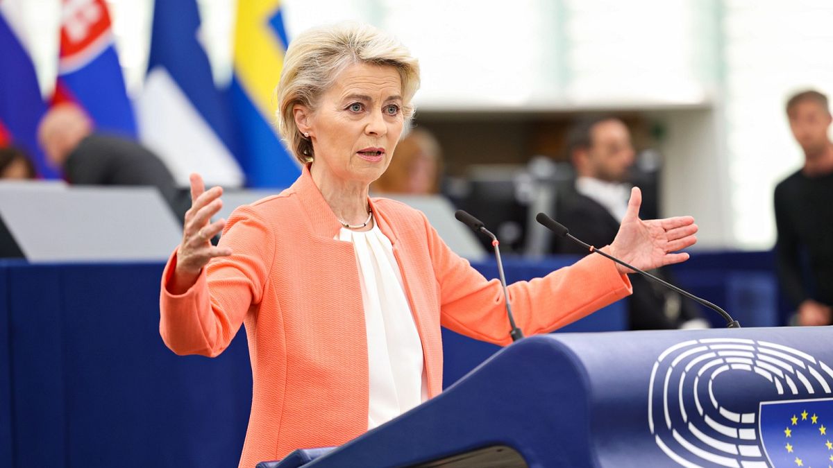 Ursula von der Leyen im Europäischen Parlament
