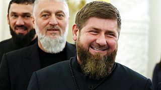Kadyrow bei der Zeremonie zur Annexion 4 ukrainischer Gebiete am Freitag, 30. 09. 2022 in Moskau.