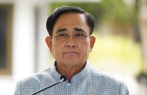 Archivo: El primer ministro tailandés Prayuth Chan-ocha llega a la Casa de Gobierno en Bangkok, Tailandia