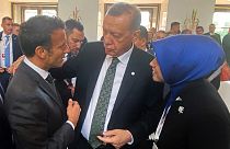 Fransa Cumhurbaşkanı Emmanuel Macron ile Cumhurbaşkanı Recep Tayyip Erdoğan Prag'da görüştü