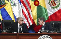 Luis Almagro, secretario General de la OEA y Antony Blinken, secretario de Estado de EEUU