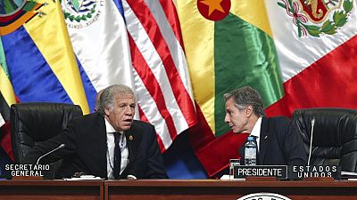 Luis Almagro, secretario General de la OEA y Antony Blinken, secretario de Estado de EEUU