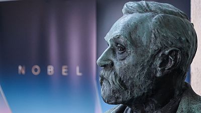 A bust of Alfred Nobel 