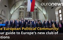 European leaders gather for a family photo at the first meeting of the EPC