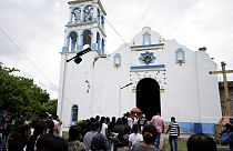 Funeral de una de las víctimas de la matanza en San Miguel de Totolapan, México 6/10/2022
