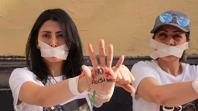 Manifestación en Chile en solidaridad con Mahsa Amini