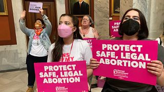 Protest gegen die Verschärfung des Abtreibungsrechtes
