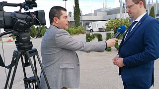 El ministro ucraniano atiende a Euronews