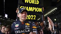 Verstappen festeggia la vittoria iridata