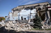 Bâtiment détruit à Mykolaïv