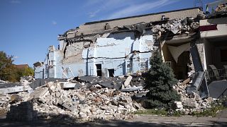 Ein zerstörtes Haus in Mykolajiw, im Süden der Ukraine.