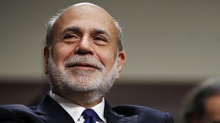 Archives : l'"ancien gouverneur de la banque centrale américaine, Ben Bernanke, le 7 novembre 2017 à Washington.