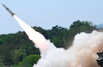 إطلاق صاروخ خلال تدريب مشترك بين الولايات المتحدة وكوريا الجنوبية