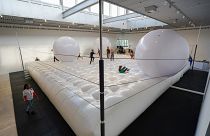 A playful 1970s human billiards installation has rolled back into a Danish museum