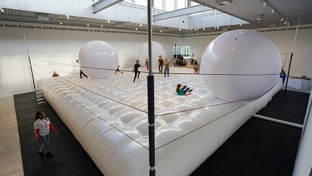 A playful 1970s human billiards installation has rolled back into a Danish museum