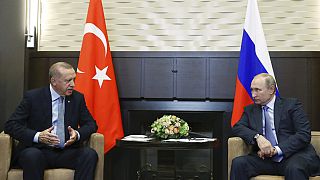 Cumhurbaşkanı Recep Tayyip Erdoğan, Rusya Devlet Başkanı Vladimir Putin 
