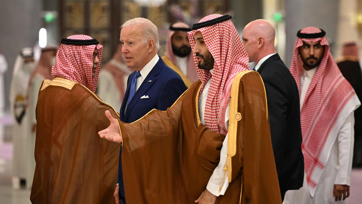 خلال زيارة الرئيس الأمريكي جو بايدن إلى السعودية في تموز يوليو الماضي 