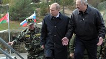 Президенты РФ и РБ Владимир Путин и Александр Лукашенко. Архивное фото