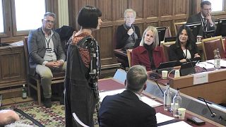 Ai-Da addressed the House of Lords committee