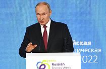 Vladimir Poutine lors du Forum de l'énergie à Moscou, Russie, 12/10/2023