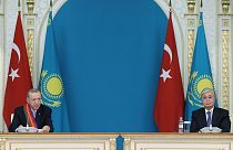 Cumhurbaşkanı Recep Tayyip Erdoğan, Kazakistan Cumhurbaşkanı Kasım Cömert Tokayev ile görüştü