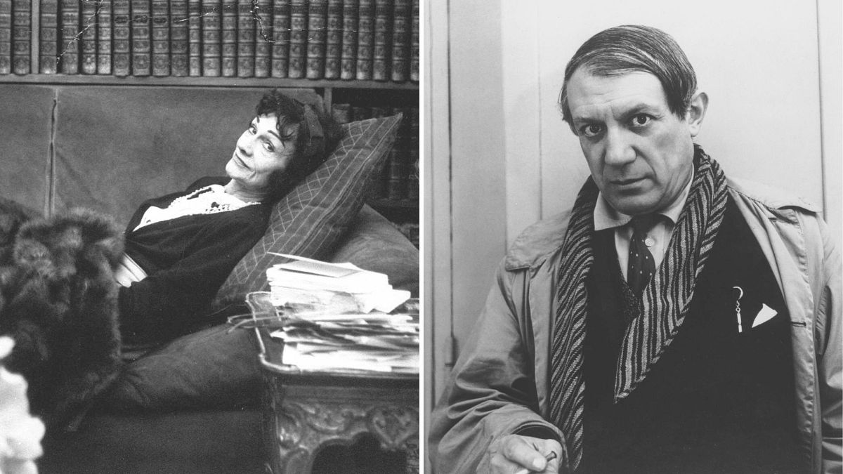 Pictures show Gabrielle "Coco" Chanel (L) and Pablo Picasso (R) 