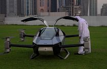 Chinese firm tests a two-passenger electric flying taxi in Dubai