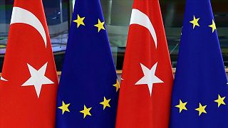 Türkiye ve AB bayrakları (arşiv) 