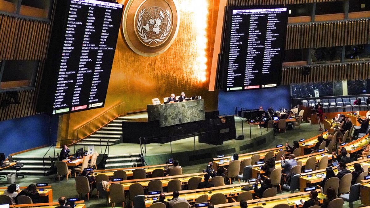BM Genel Kurulunda, kınama kararına evet diyen ülkelerin listesi