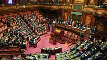   الجلسة الافتتاحية لمجلس الشيوخ الإيطالي للبرلمان الجديد، 13 أكتوبر 2022.