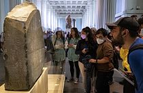Der Stein von Rosetta im britischen Museum