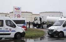 desde 26 de setembro não saiam camiões dos armazéns da Total em Dunquerque