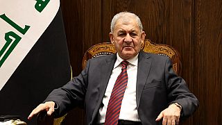 تظهر صورة نشرها مجلس النواب العراقي في 13 أكتوبر 2022، عبد اللطيف رشيد وهو يحضر جلسة برلمانية