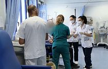 Serivicio de Urgencias en un hospital en Italia