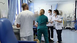 Serivicio de Urgencias en un hospital en Italia
