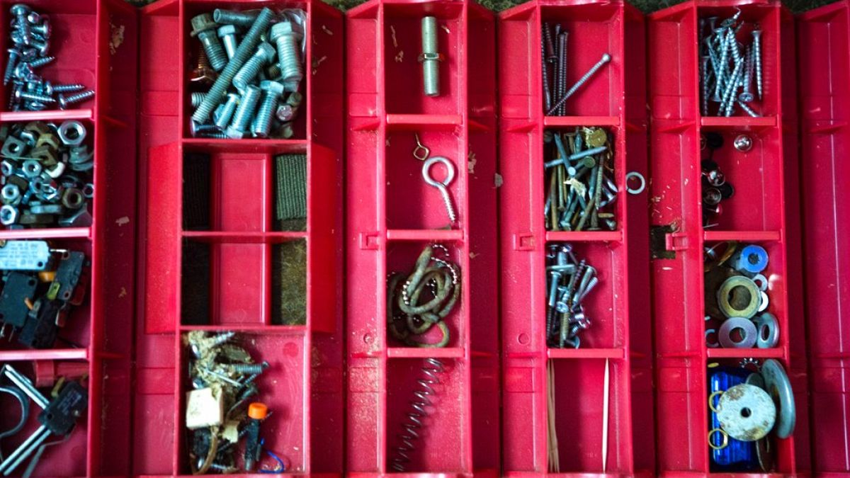 Werkzeugkasten in einem Repair Café