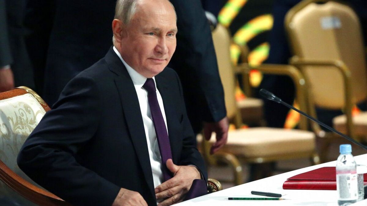 Putin beim CIS-Gipfel in Astana 14. Oktober, 2022