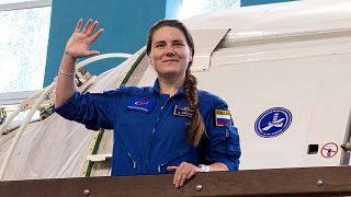 Анна Кикина в Центре подготовки космонавтов в подмосковном Звёздном городке