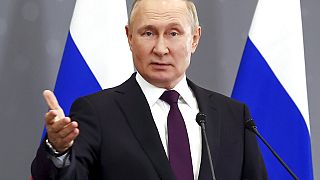 Russlands Präsident Wladimir Putin spricht in Astana über Krieg in der Ukraine