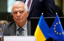 EU foreign policy chief Josep Borrell at a signing ceremony on the sidelines of the EU-Ukraine Association Council at the European Council, Brussels on Sept. 5, 2022.